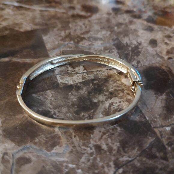 Swarovski Gold Tone Bracelet with Crystal Accents - Picture 3 of 14